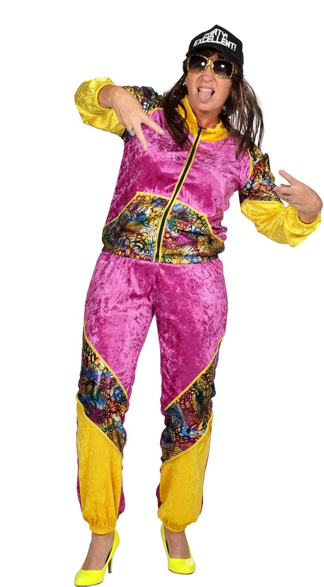 Trainingspakken | Mega Vet Trainingspak Bling | Vrouw | Maat 36-38 | Carnaval kostuum | Verkleedkleding